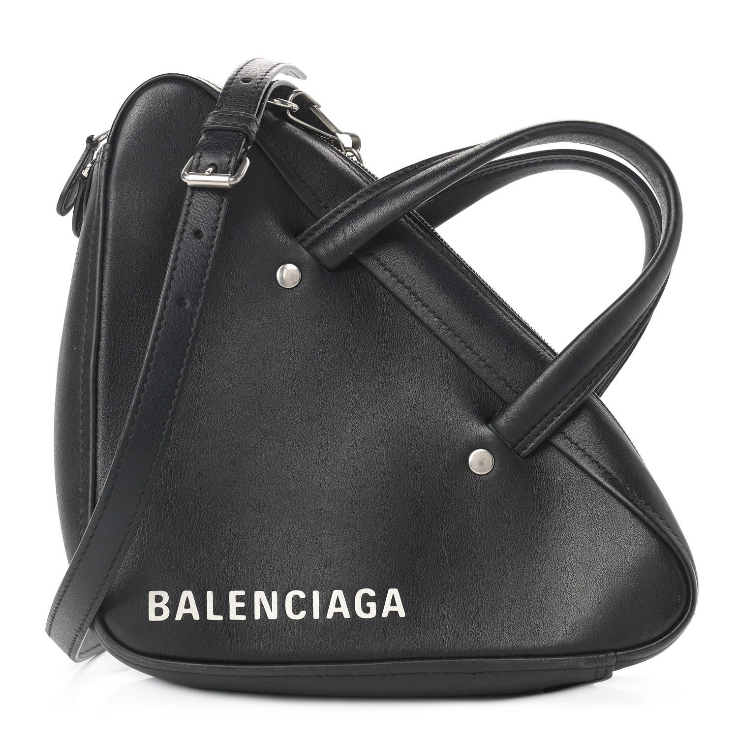Balenciaga Calfskin XS Triangle Duffle Black 1 of 13