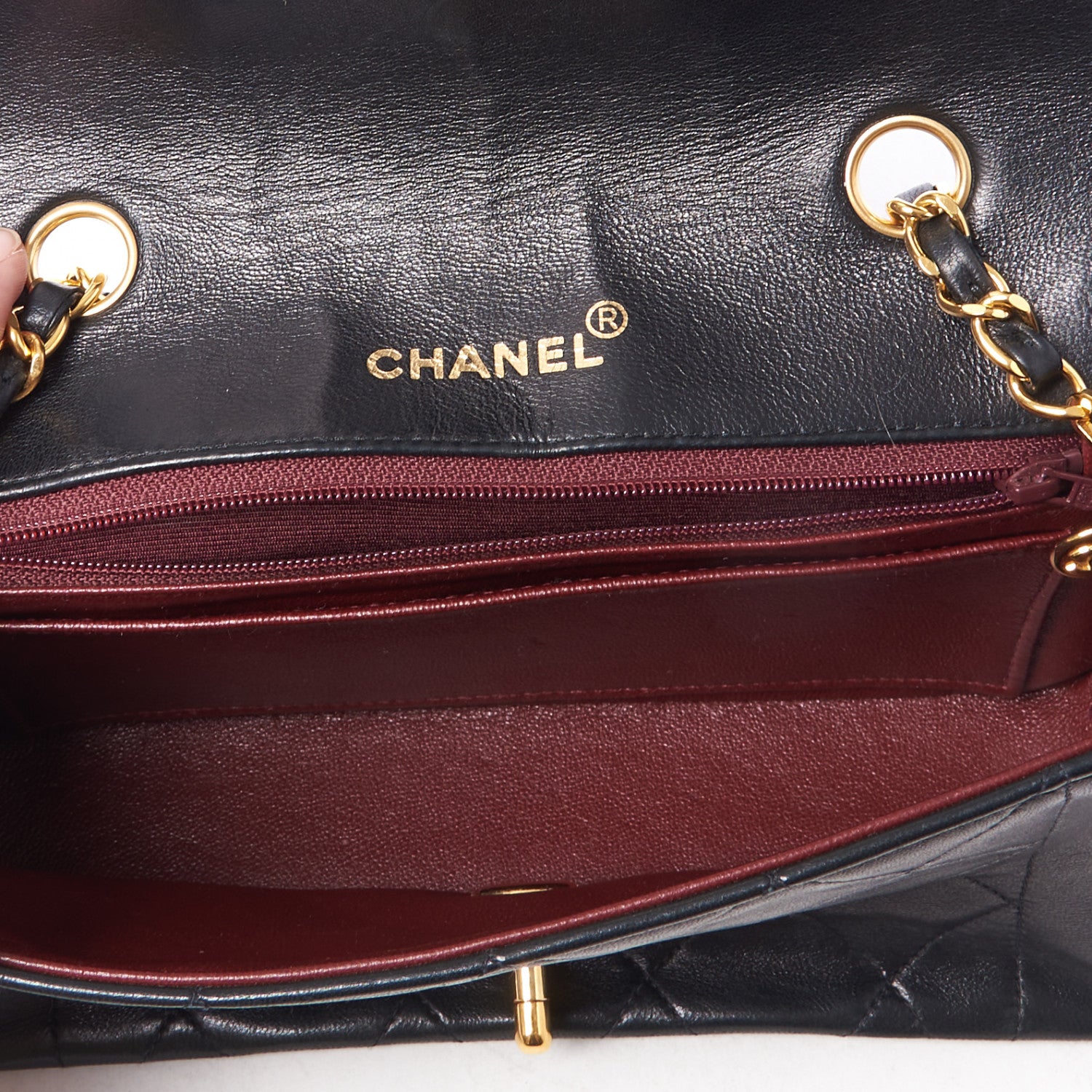 Chanel Lambskin Quilted Small Single Flap Black 4 of 9
