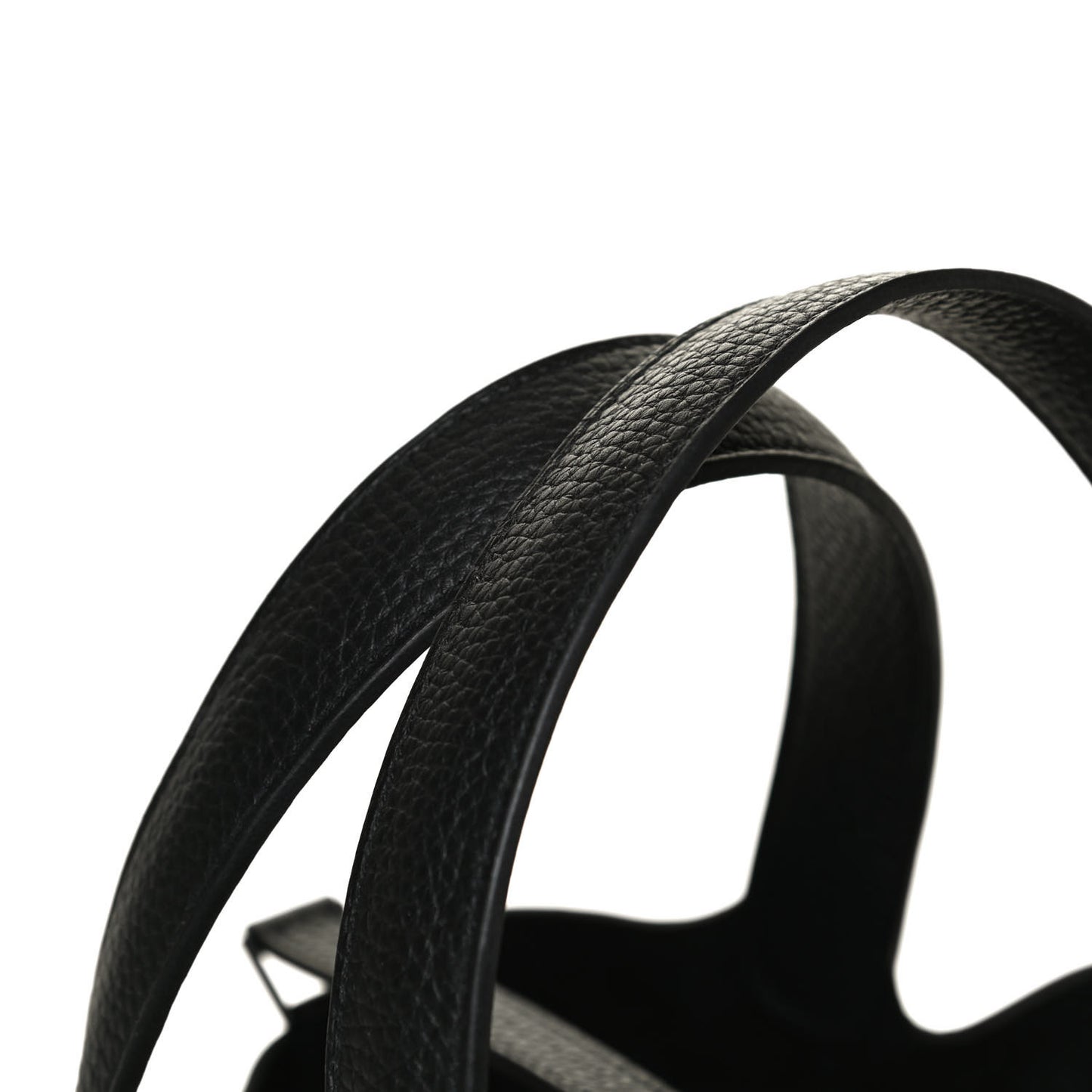 Taurillon Clemence Monochrome Picotin Lock 22 MM Black