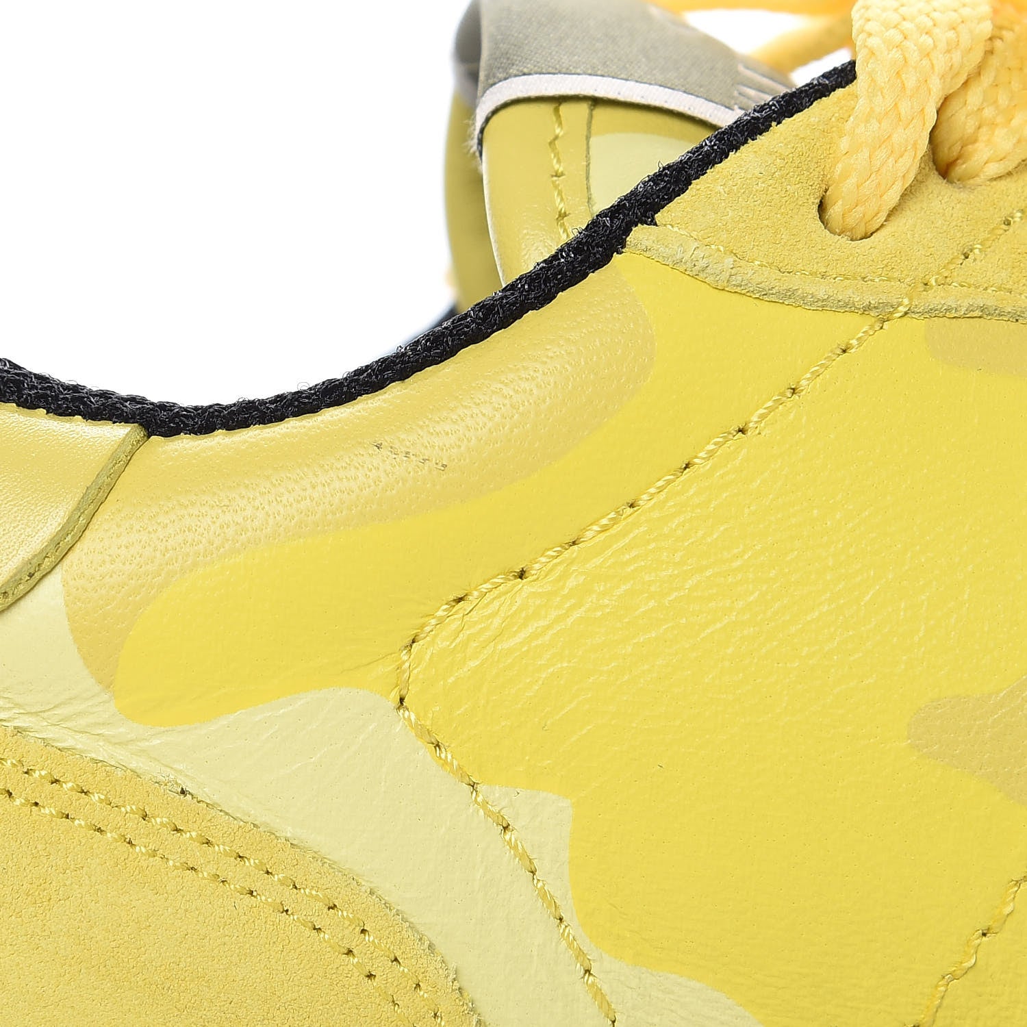 Valentino Garavani Nappa Suede Camouflage Womens Rockrunner Sneakers 37 Naples Yellow 7 of 9
