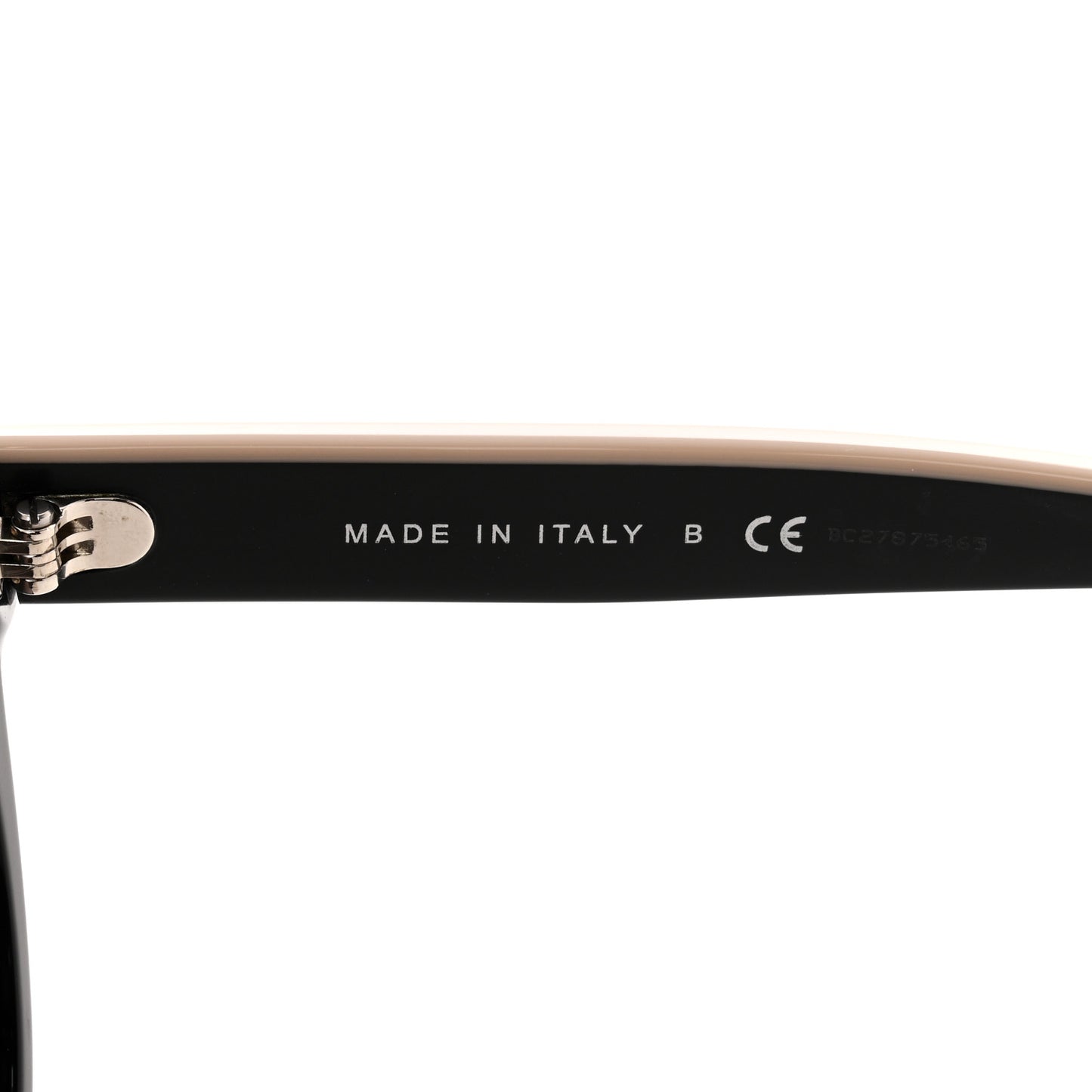 Acetate CC Butterfly Sunglasses 5414-A Black Beige