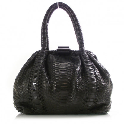 FASHIONPHILE SALVATOREFERRAGAMOPythonLargeFrameSatchel 1 of 9