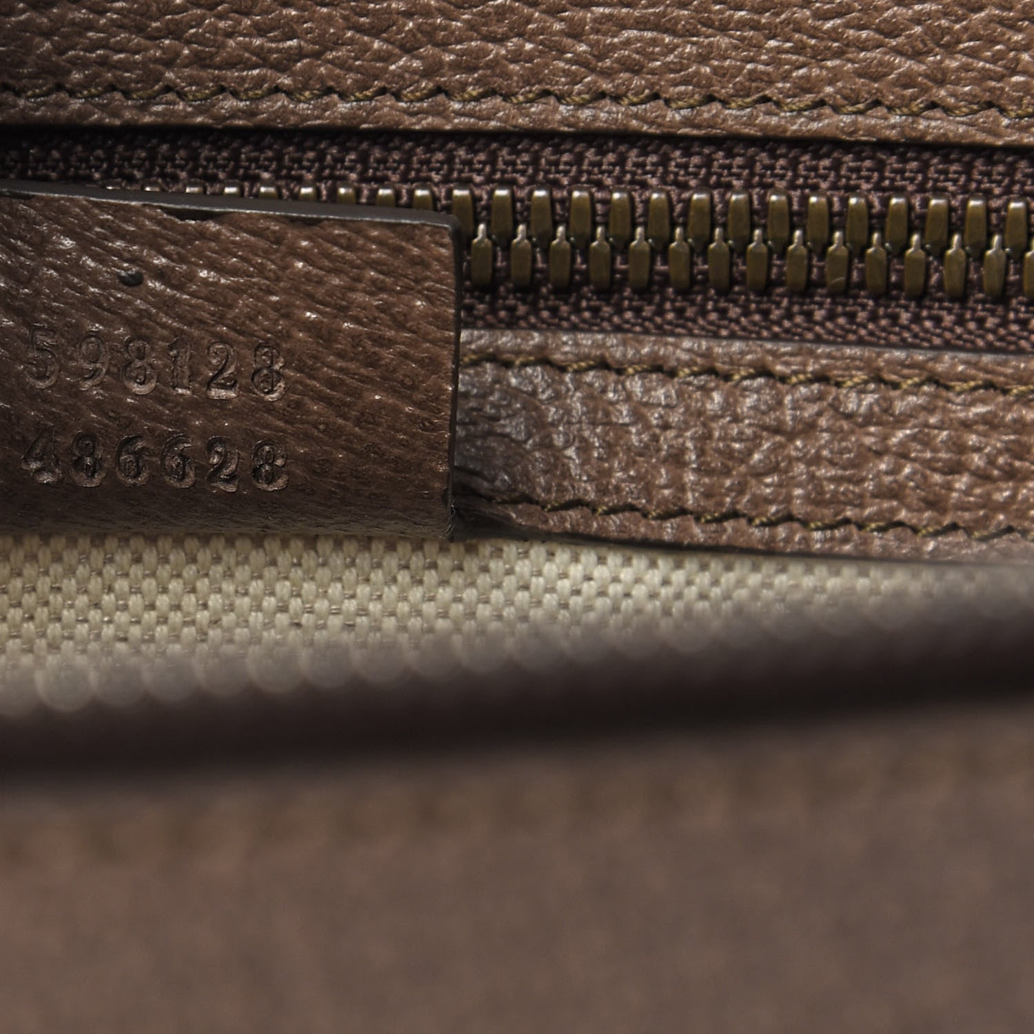 Gucci GG Supreme Monogram Textured Calfskin Web Ophidia Documents Holder Beige Ebony New Acero 8 of 8