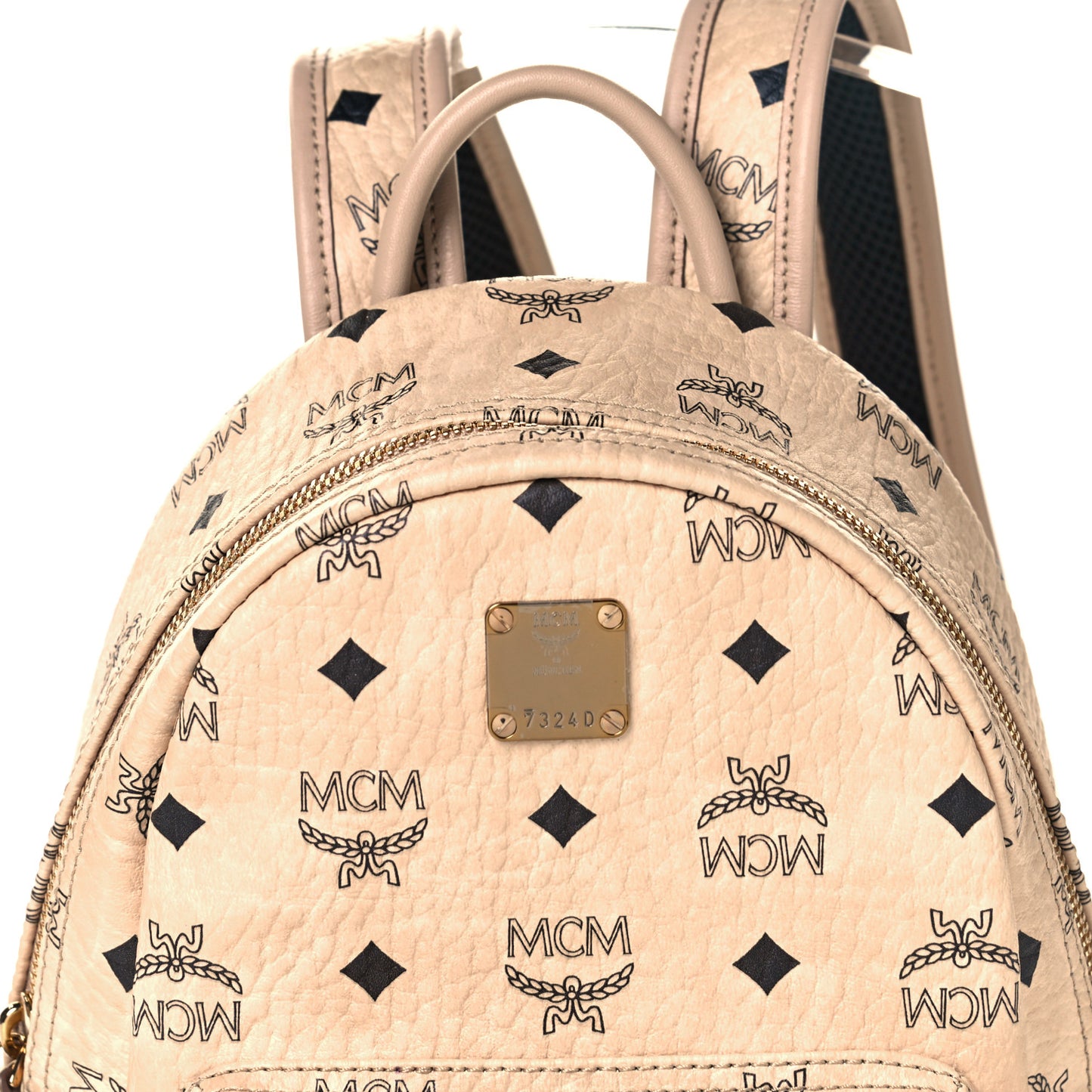 Visetos Small Side Stud Stark Backpack Beige