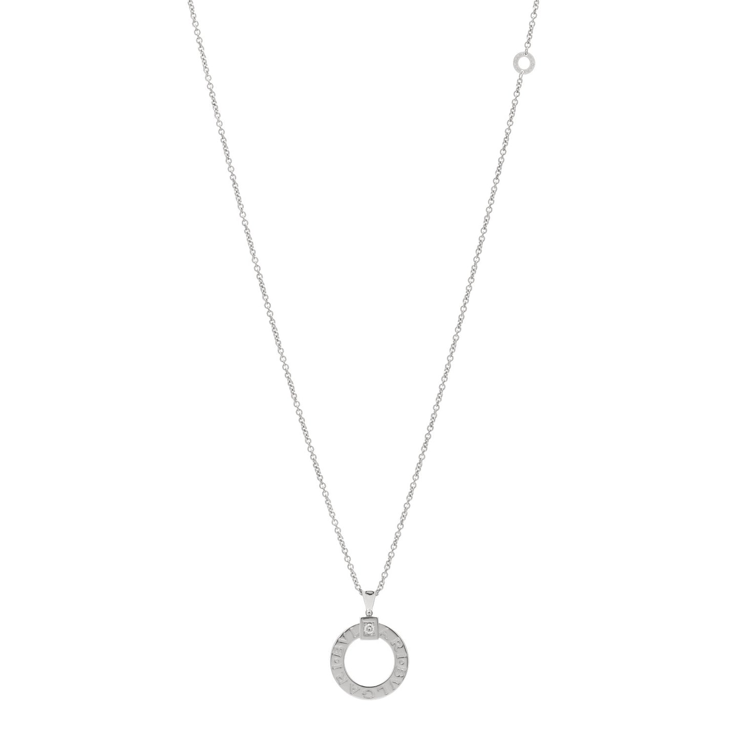 18K White Gold Diamond BVLGARI BVLGARI Pendant Necklace