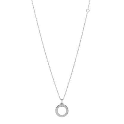 Bulgari 18K White Gold Diamond BVLGARI BVLGARI Pendant Necklace 1 of 4