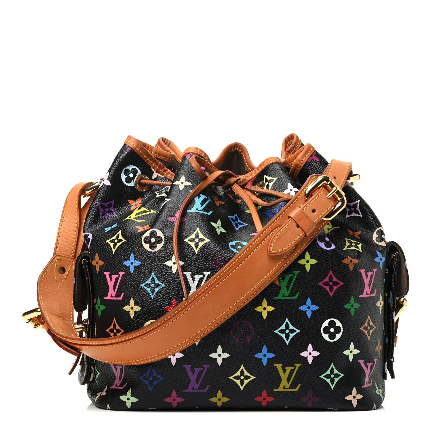Louis Vuitton Monogram Multicolor Petit Noe Black 1 of 3