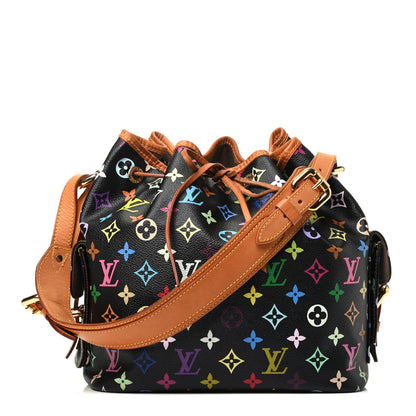 Louis Vuitton Monogram Multicolor Petit Noe Black 1 of 3