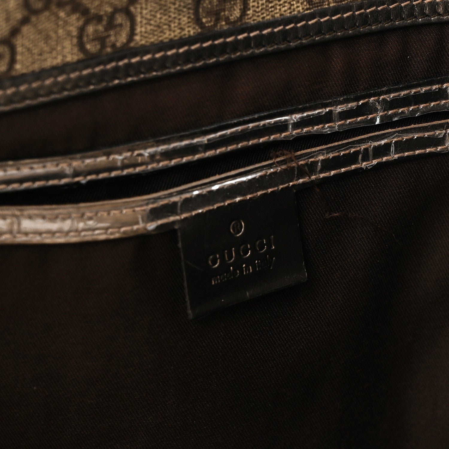 Gucci GG Plus Monogram Web Large Joy Shoulder Bag Metallic 11 of 12