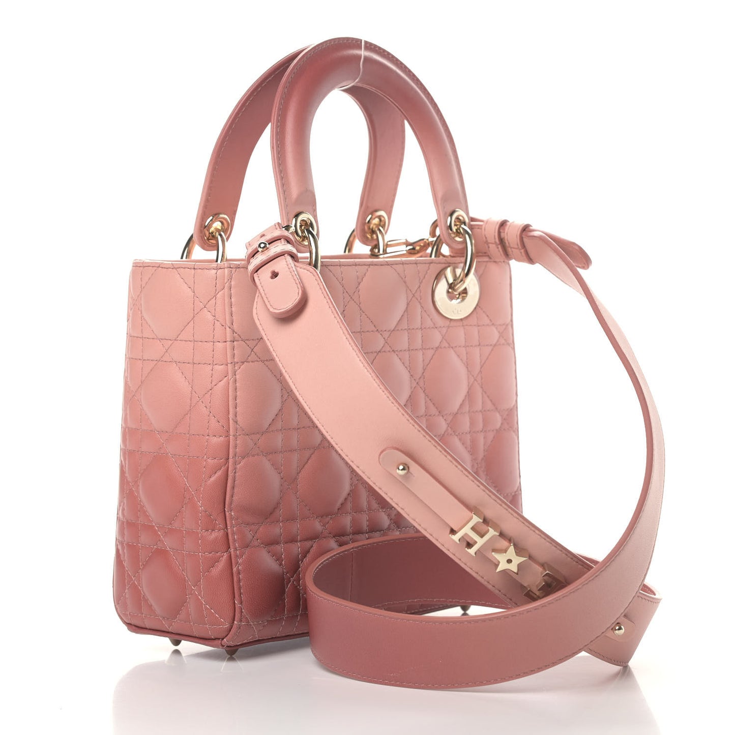 Lambskin Cannage Gradient Small My ABCDior Lady Dior Pink