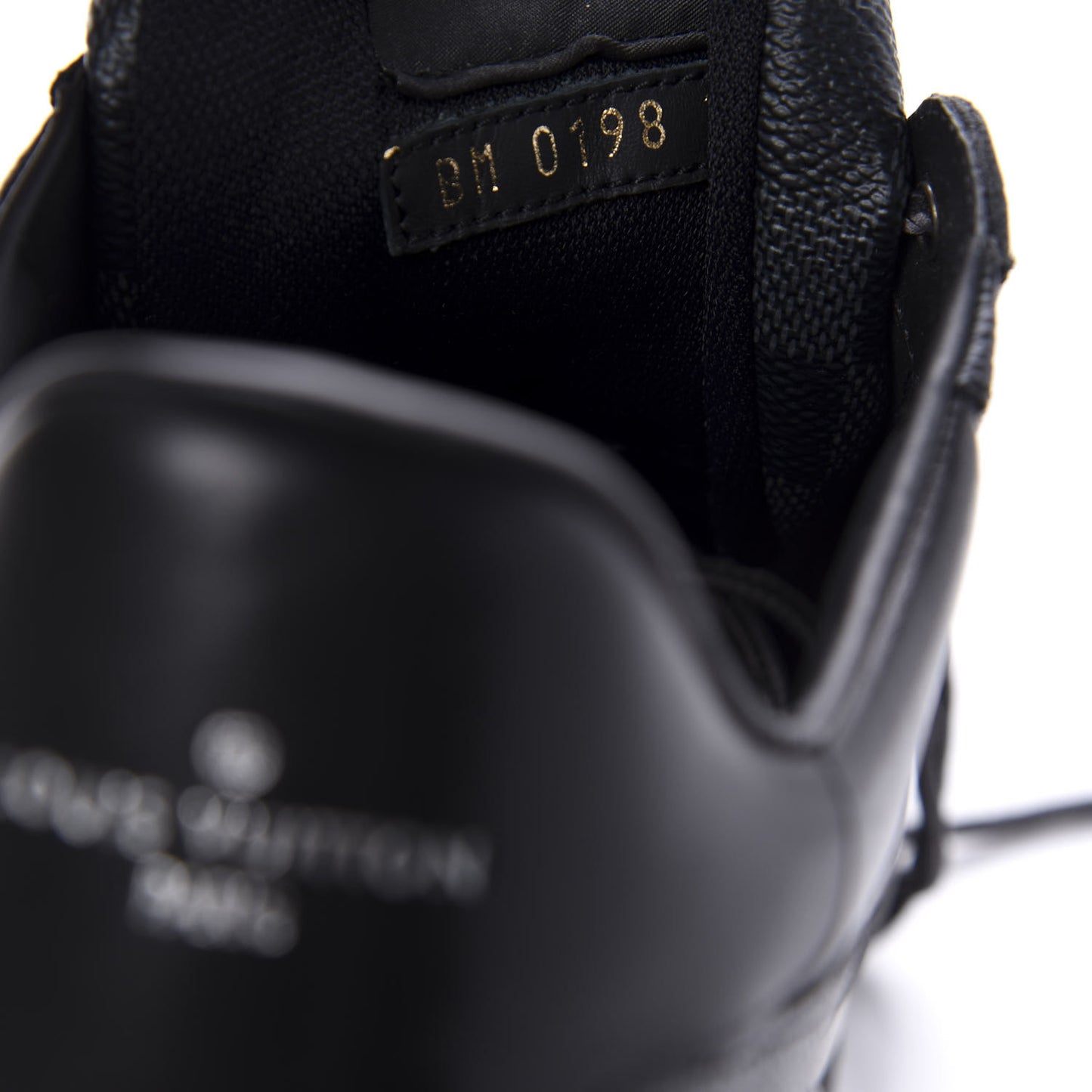 Calfskin Damier Graphite Harlem Sneakers 10 Black