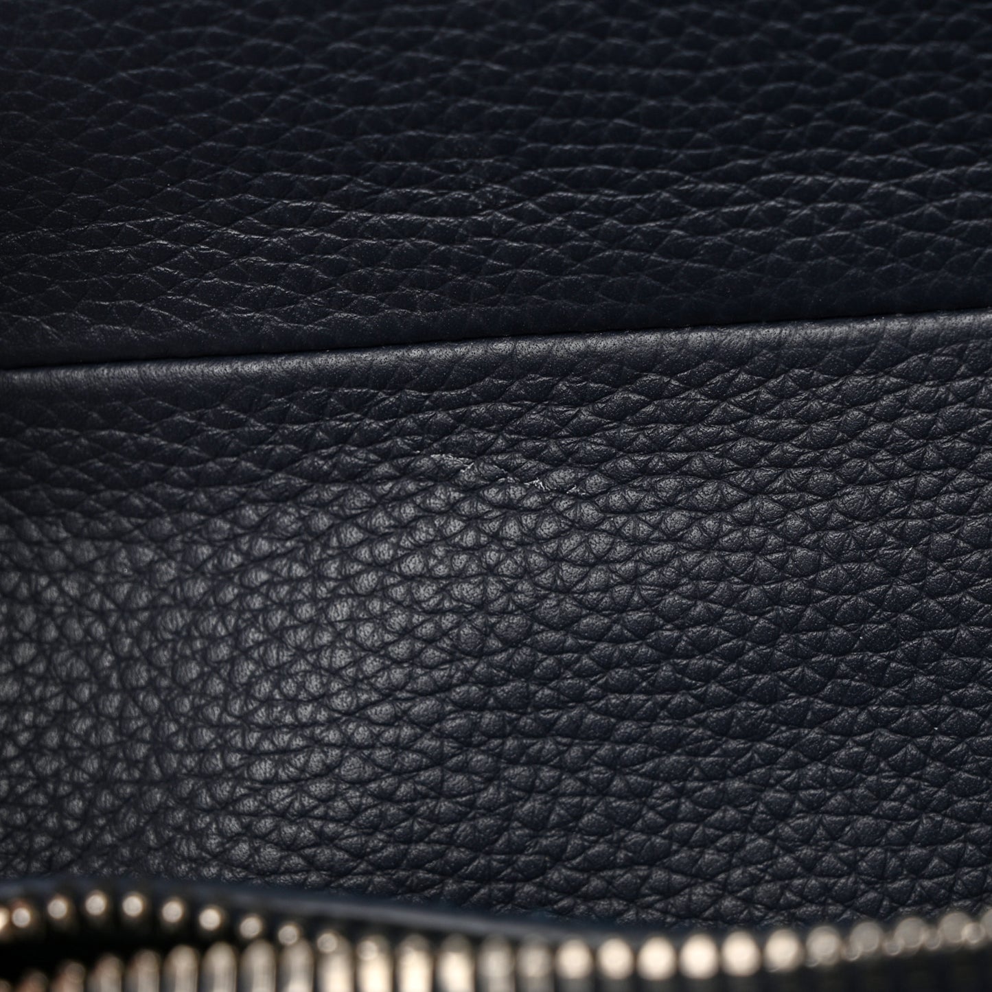 X SHAWN STUSSY Grained Calfskin Printed Mens Saddle Bag Navy Blue
