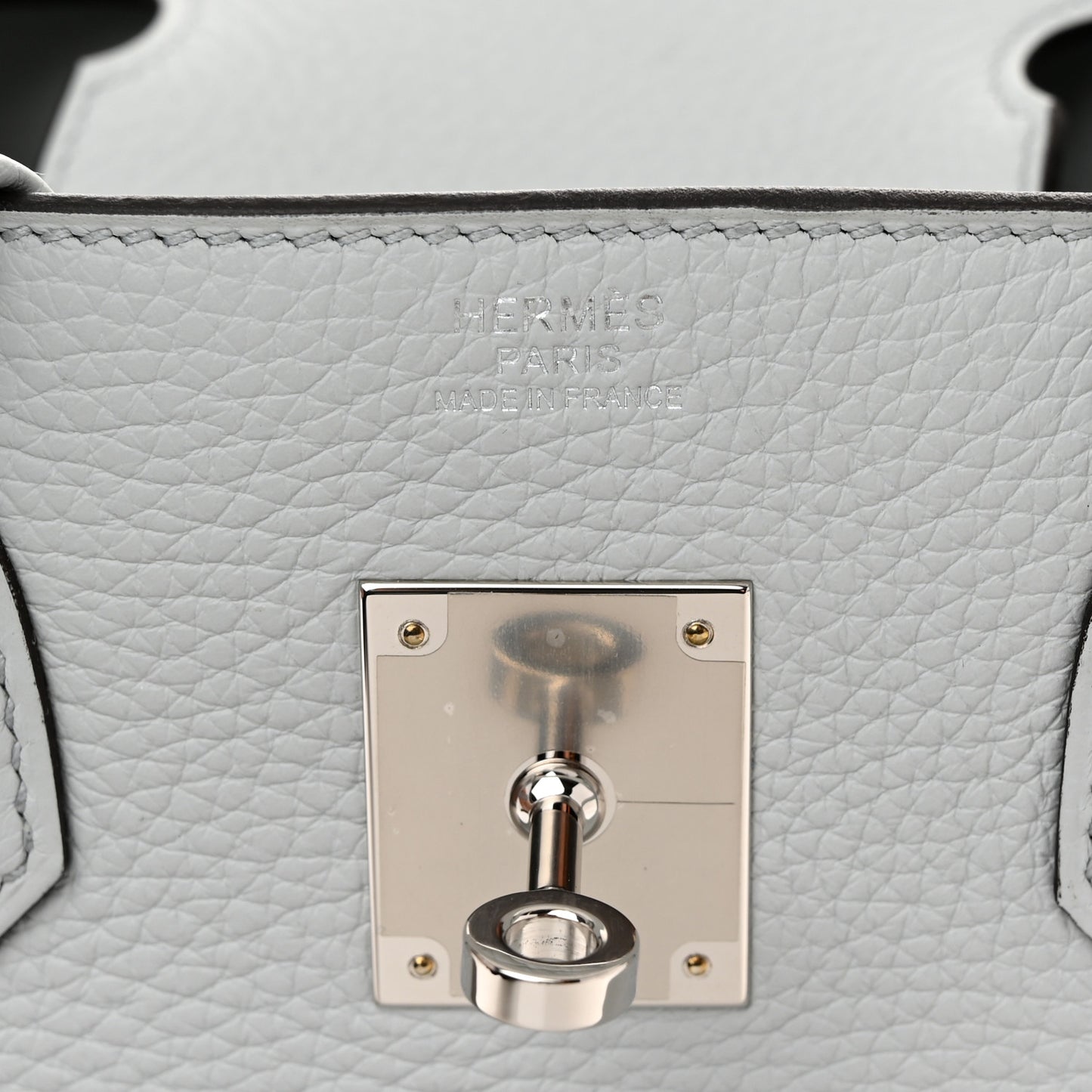 Taurillon Clemence Birkin 30 Bleu Pale