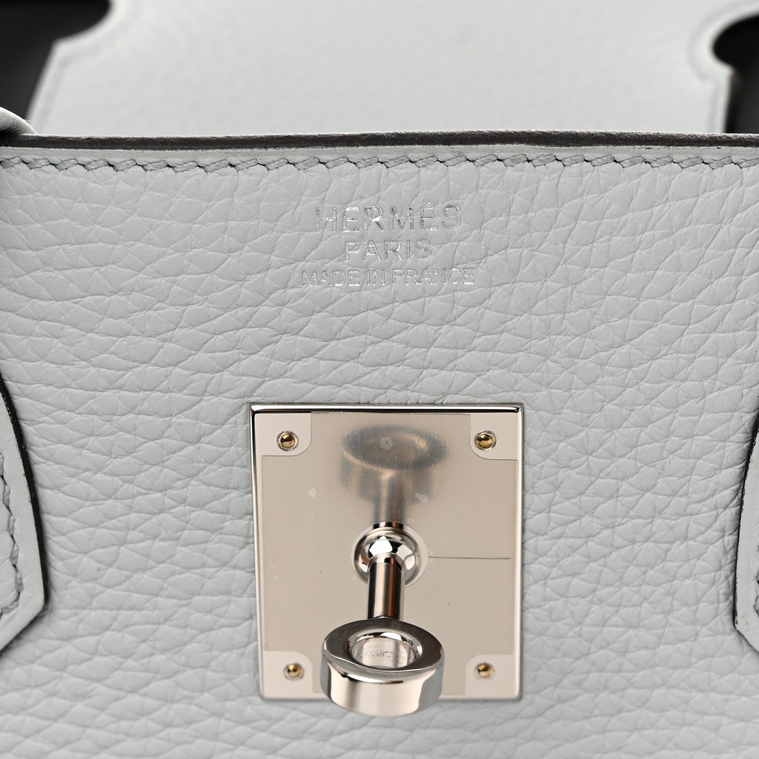 Hermes Taurillon Clemence Birkin 30 Bleu Pale 6 of 13