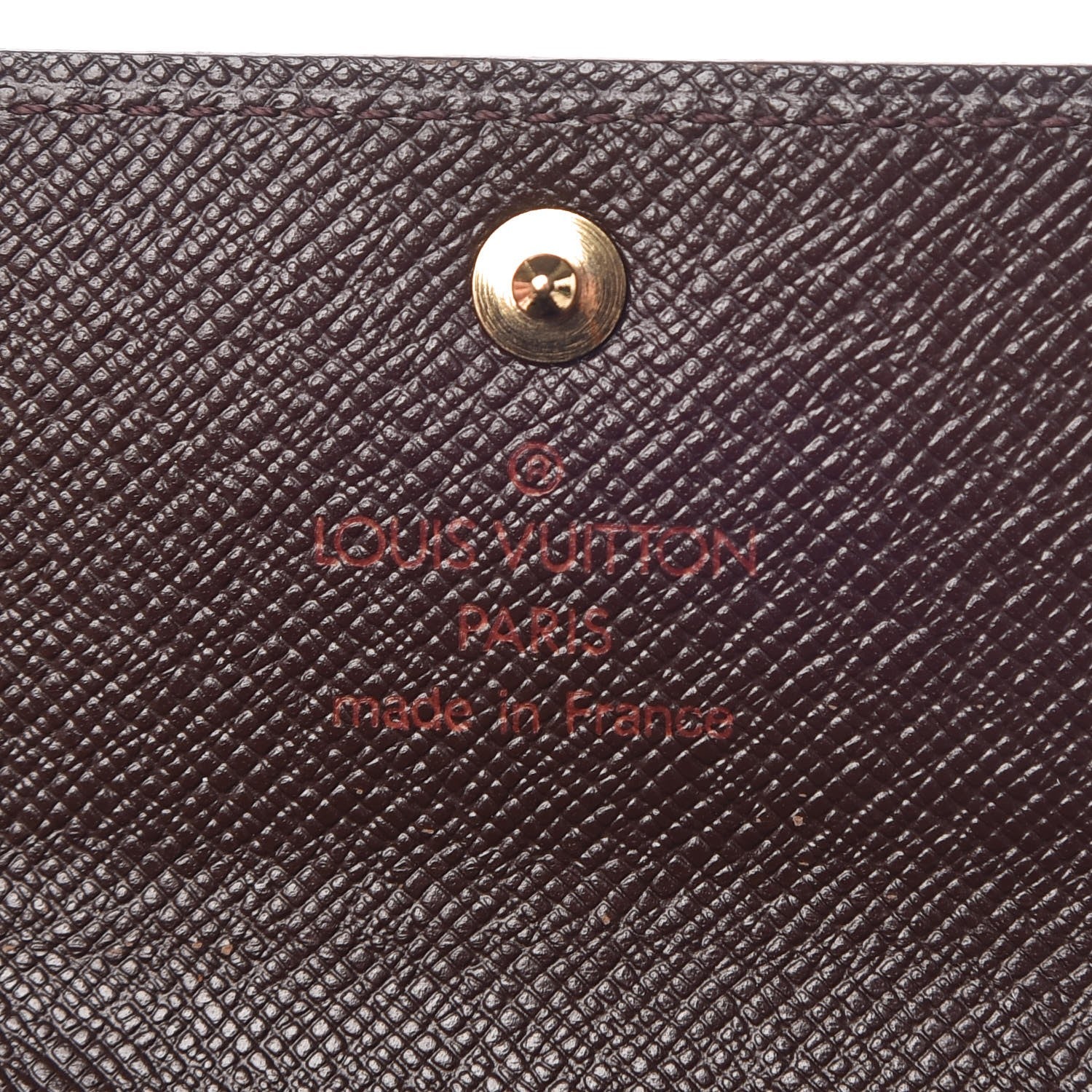 Louis Vuitton Damier Ebene Porte-Monnaie Plat Coin Purse 6 of 9