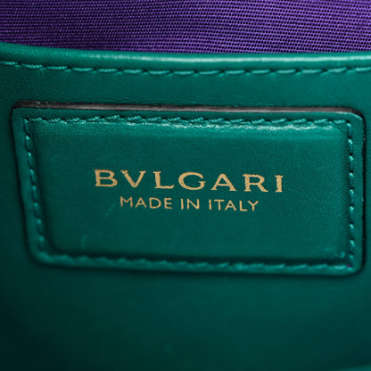 Bulgari Calfskin Small Serpenti Forever Snake Strap Crossbody Bag Emerald Green 7 of 11