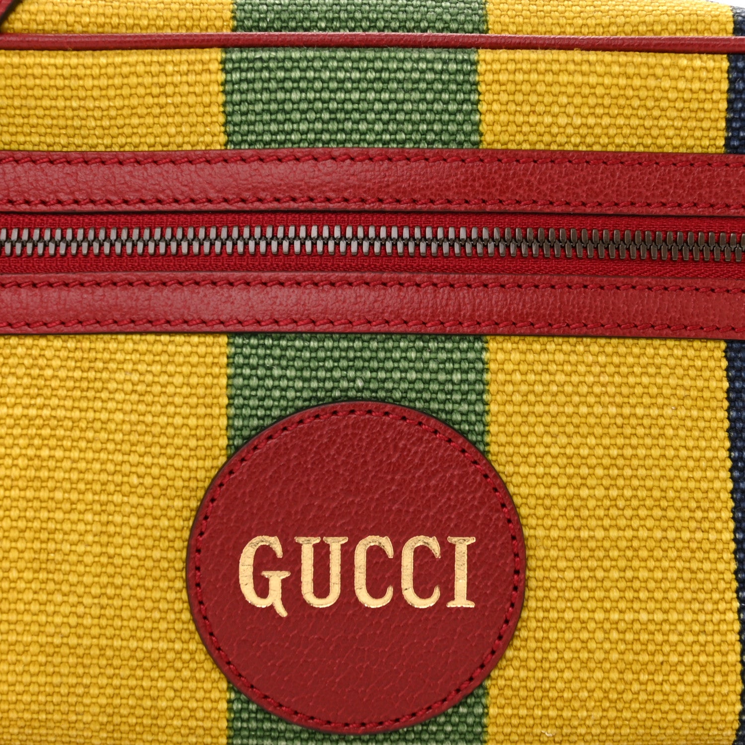 Gucci Canvas Marley Stripe Script Logo Gucci Belt Bag 80 32 Multicolor 9 of 11