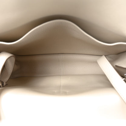 Hermes Taurillon Clemence Halzan 31 GM Craie 5 of 9