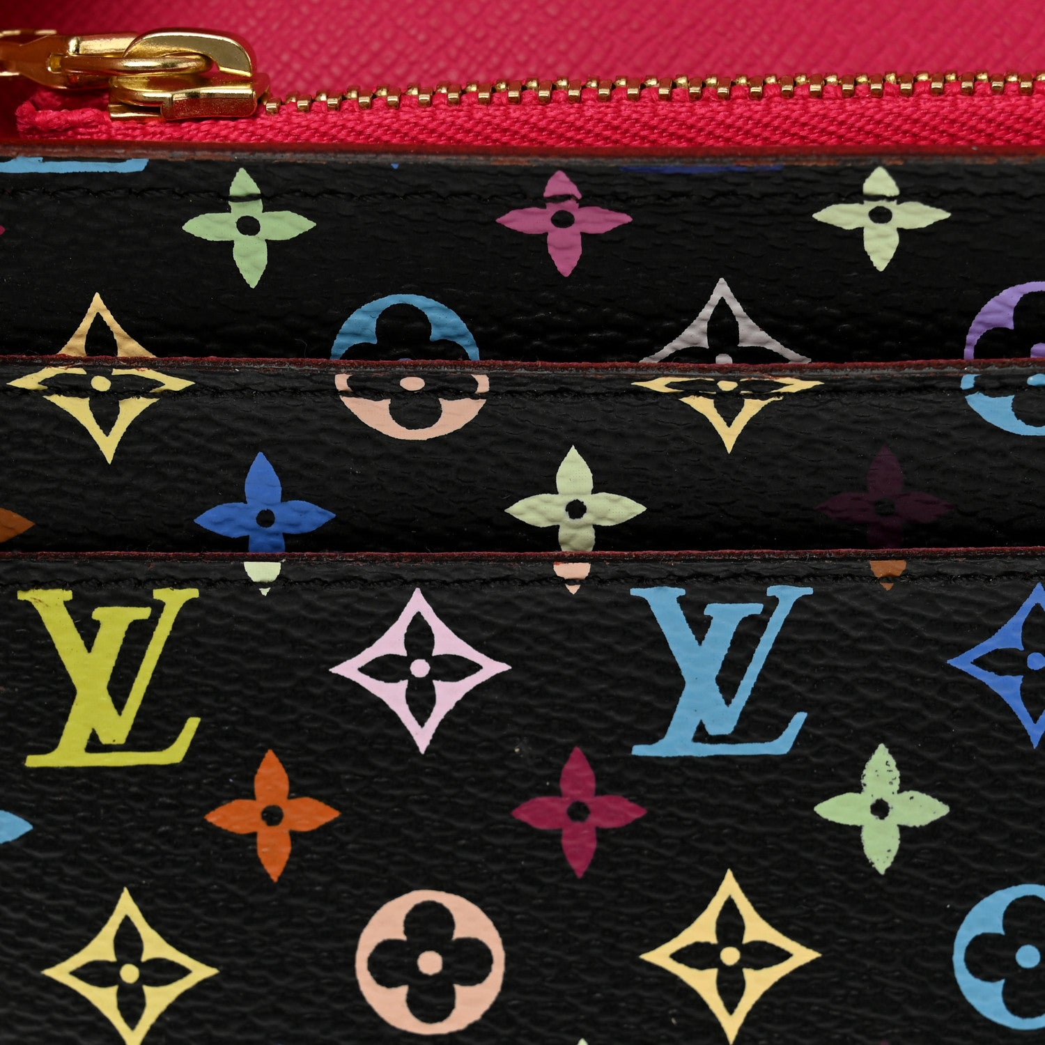 Louis Vuitton Monogram Multicolor Sarah Wallet NM Black Grenade 10 of 13