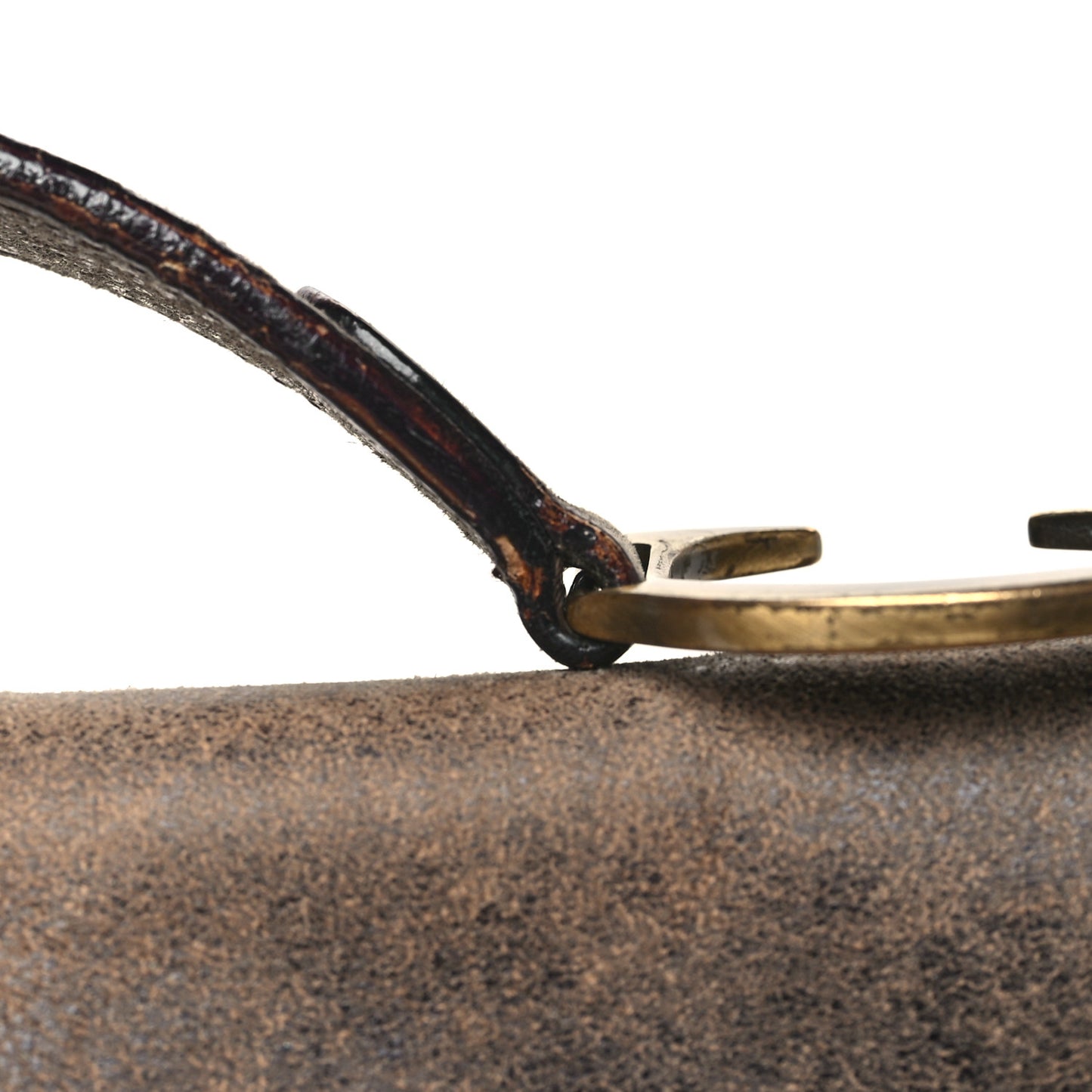 Calfskin Double Saddle Bag Brown
