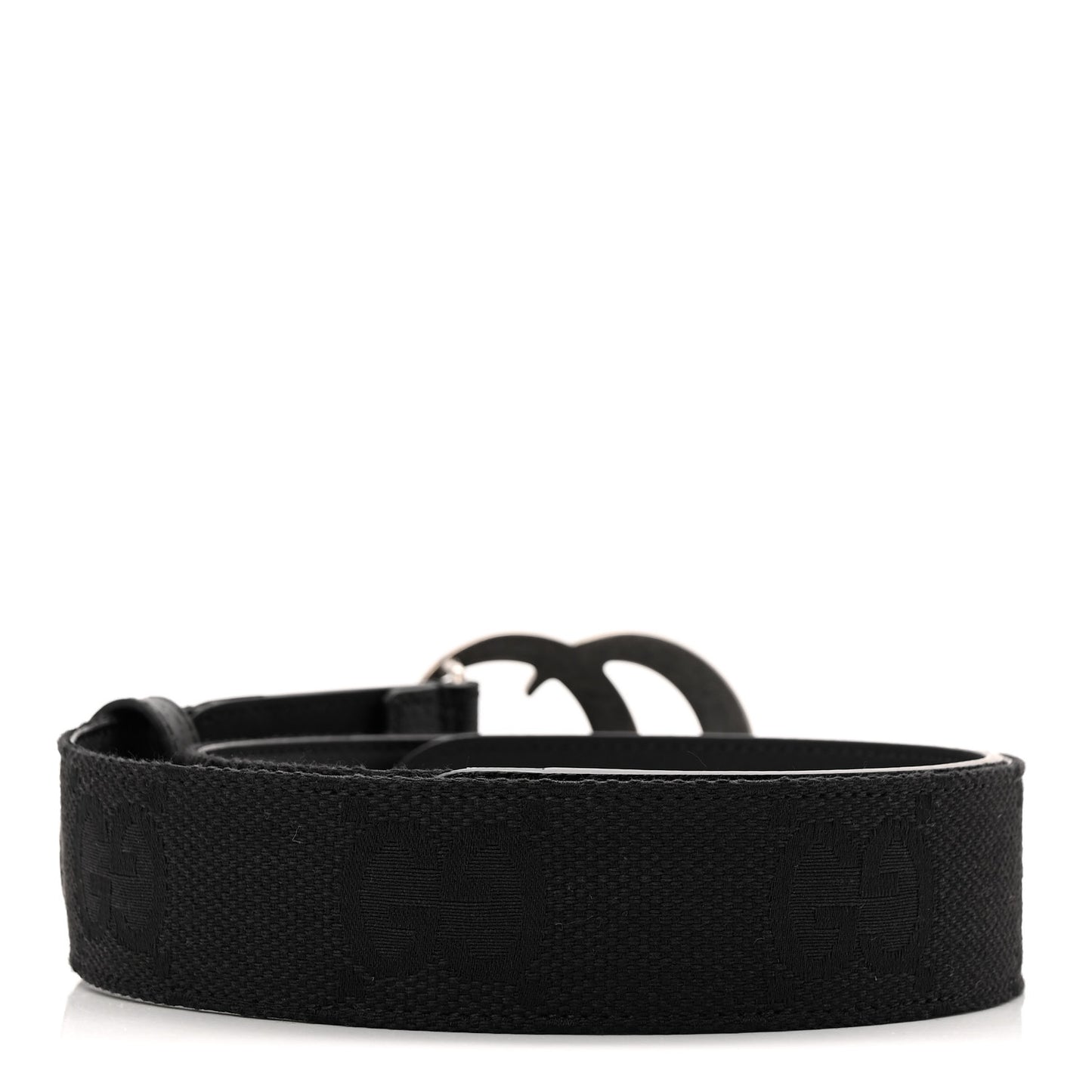 Monogram Macro GG Dollar Pigprint Double G 40mm Belt 80 32 Black