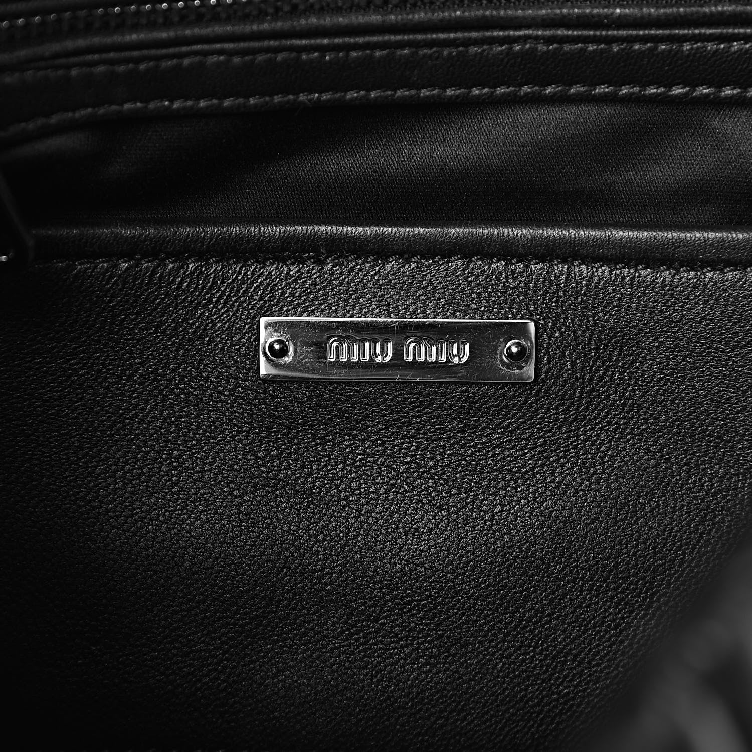 Miu Miu Nappa Matelasse Flap Black 7 of 11