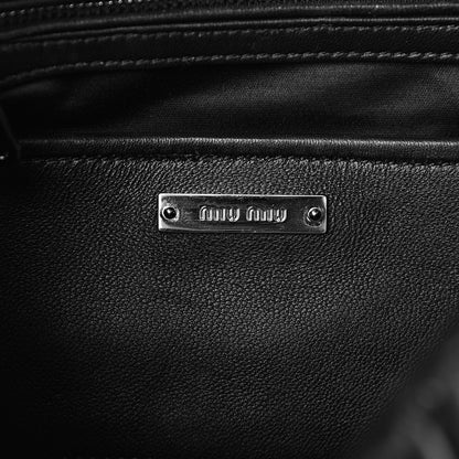 Miu Miu Nappa Matelasse Flap Black 7 of 11