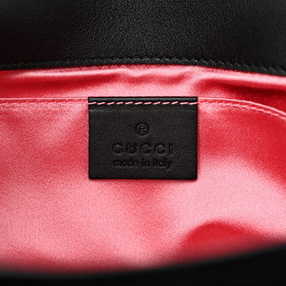 Gucci Velvet Matelasse Mini GG Marmont Shoulder Bag Black 6 of 10