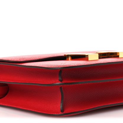 Hermes Epsom Constance 24 Rouge Casaque 9 of 13
