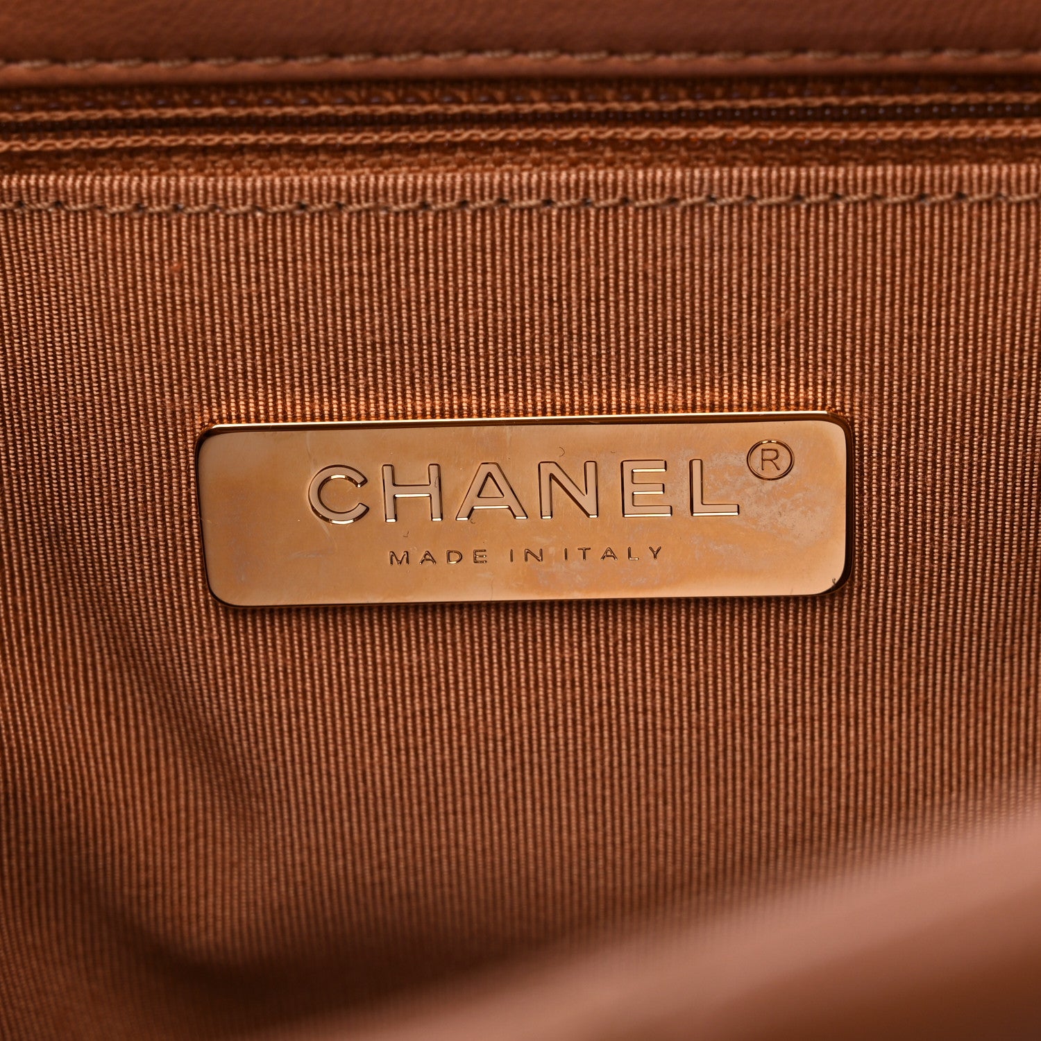 Chanel Lambskin Quilted Large Chanel 19 Flap Brown 6 of 10