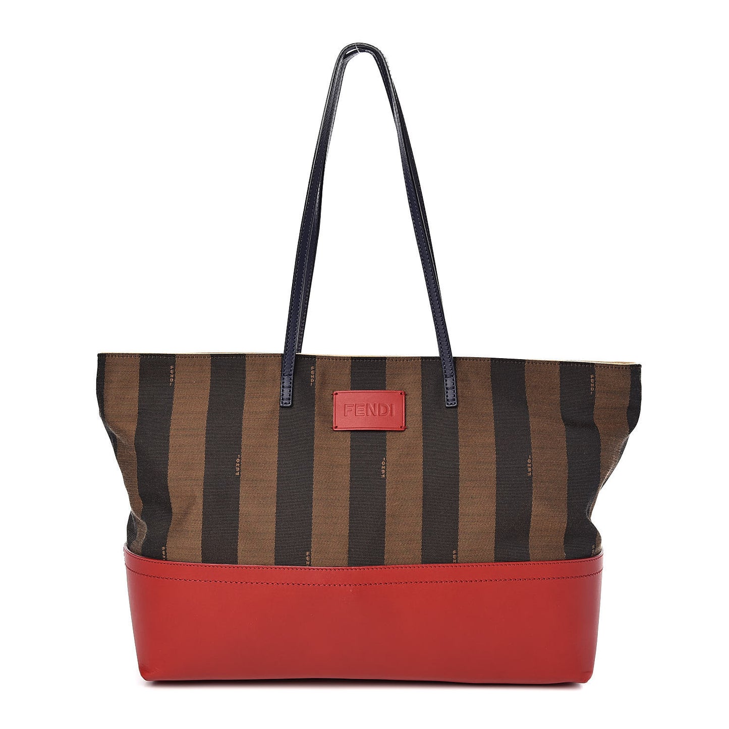 Pequin Cuoio Vegetale Medium Roll Tote Tobacco Rosso Blue Mirto Miele