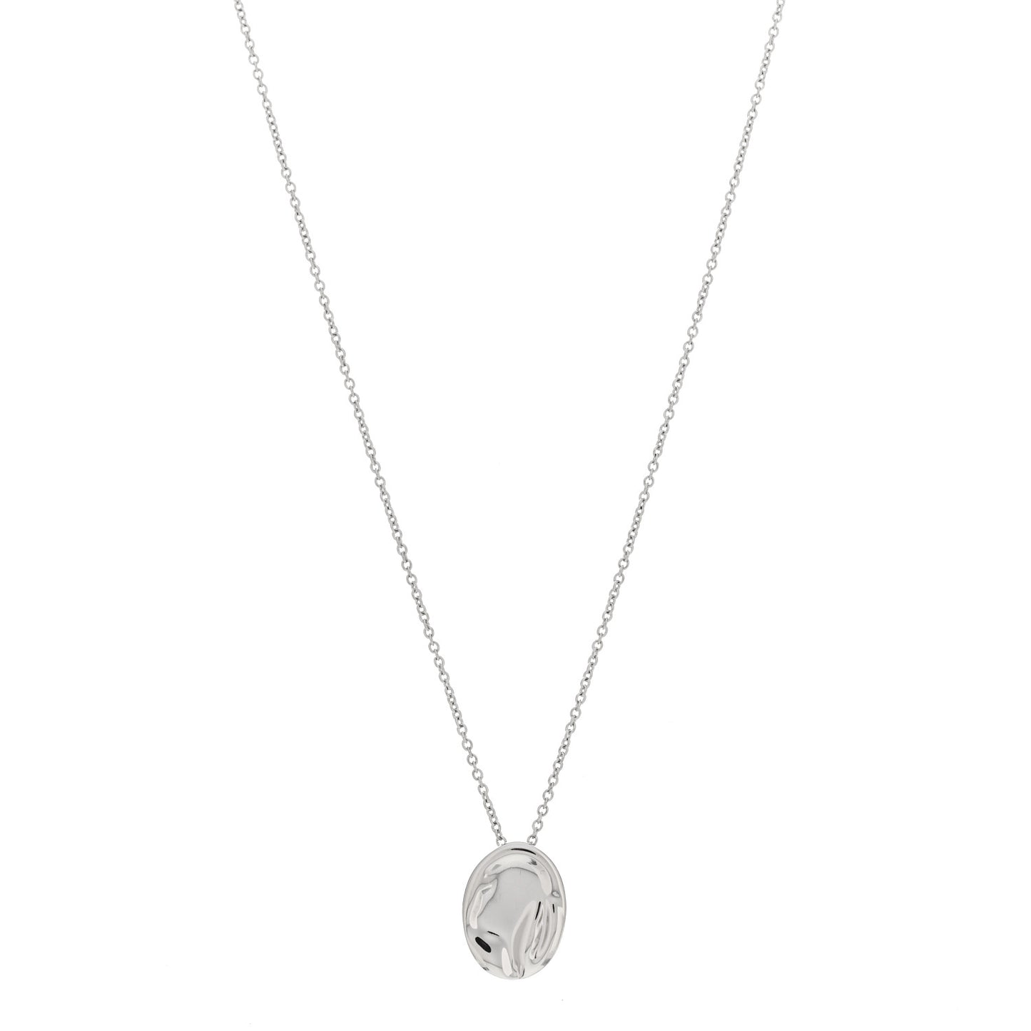 Platinum Elsa Peretti Cancer Zodiac Pendant Necklace