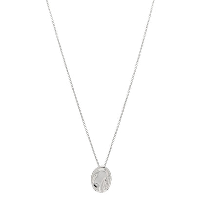 Tiffany Platinum Elsa Peretti Cancer Zodiac Pendant Necklace 1 of 4