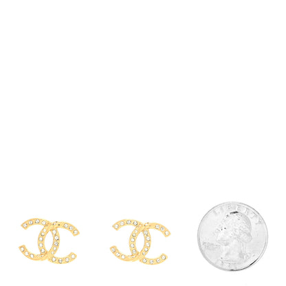 Chanel Crystal Twist CC Earrings Gold 2 of 4