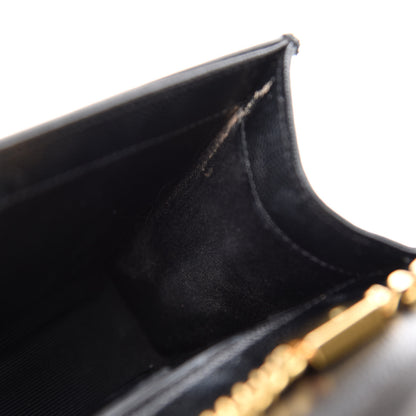 Saint Laurent Grain De Poudre Small Monogram Kate Satchel Black 9 of 14