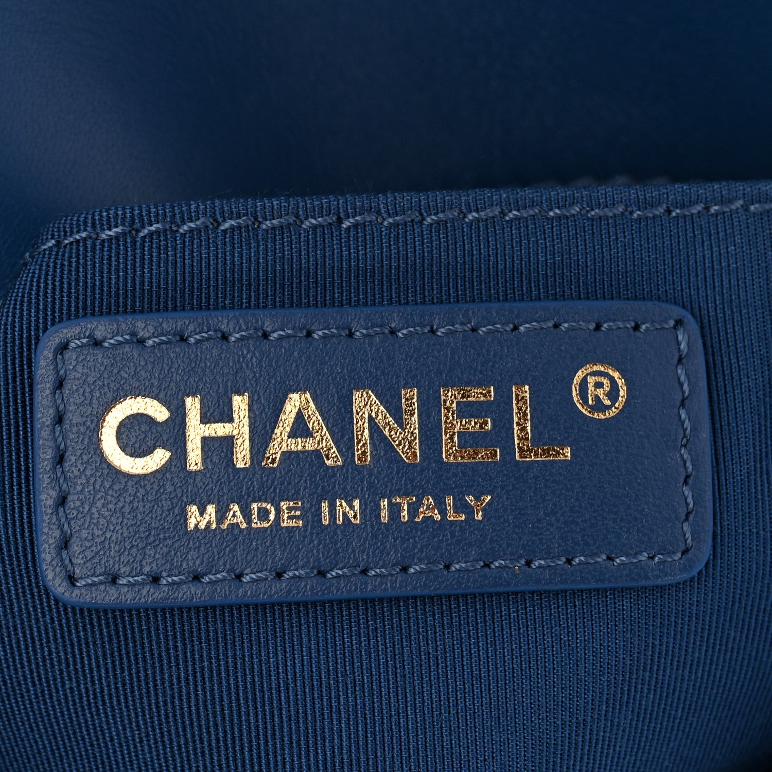 Chanel Calfskin Stitched Small Covered CC Flap Bag Blue 6 of 10
