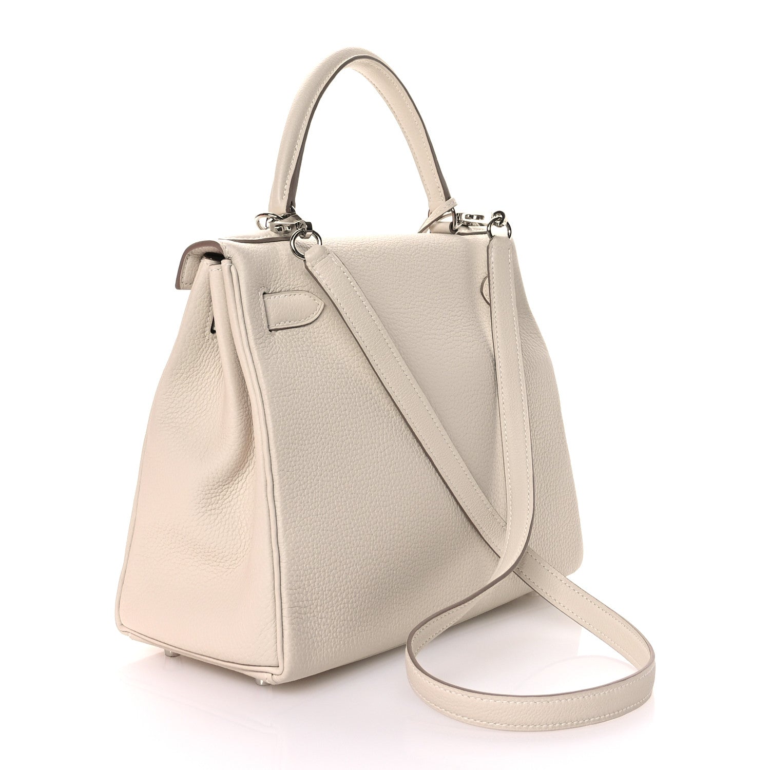 Hermes Togo Kelly Retourne 28 Craie 3 of 11