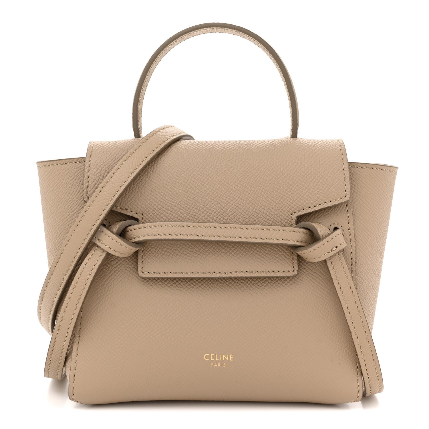 Celine Grained Calfskin Pico Belt Bag Light Taupe 1 of 11