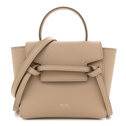 Celine Grained Calfskin Pico Belt Bag Light Taupe 1 of 11