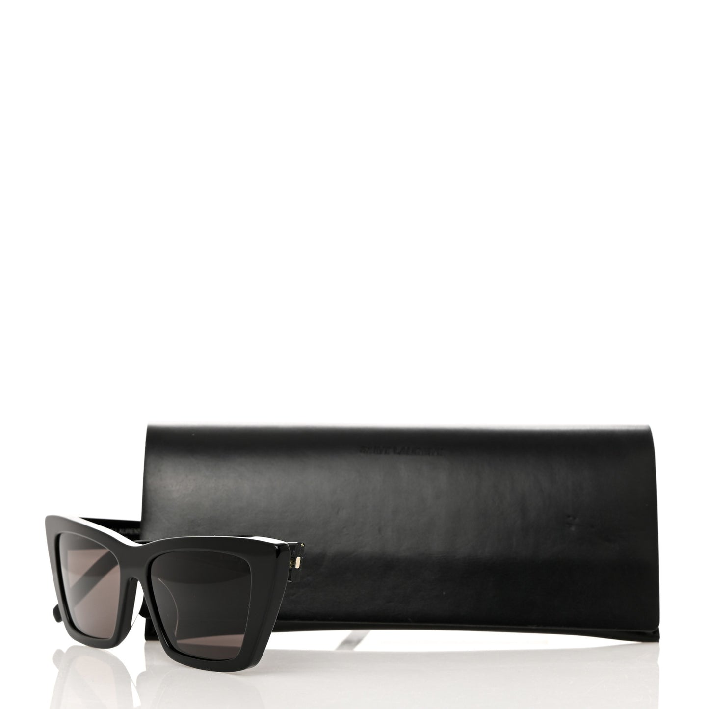 Acetate Mica Cat Eye Sunglasses SL 276 Black