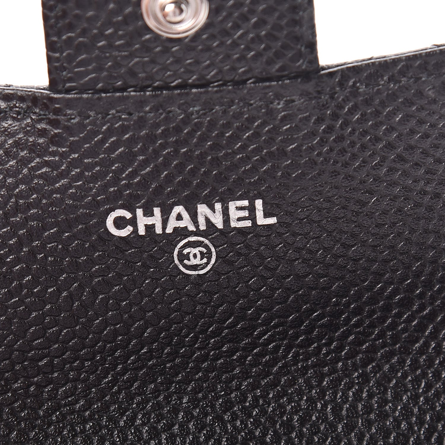 Chanel Caviar Quilted Flap Card Holder Wallet Black 6 of 9