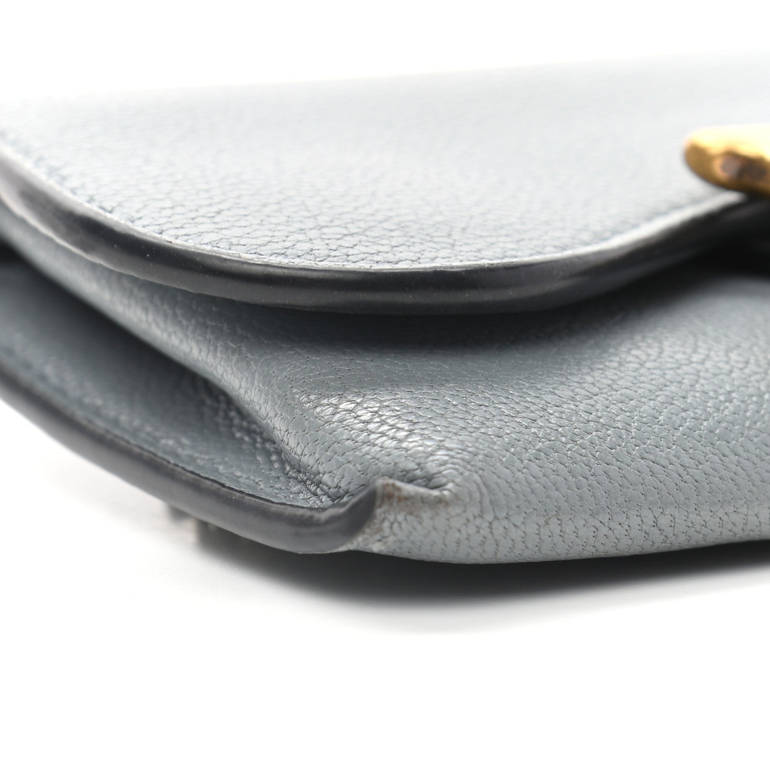 Christian Dior Goatskin Nano Saddle Chain Pouch Blue 9 of 9