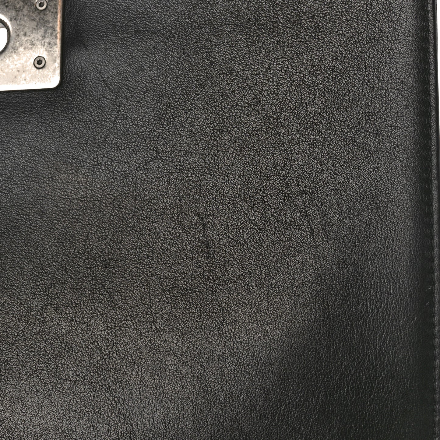 Lambskin Quilted Medium Boy Flap Black