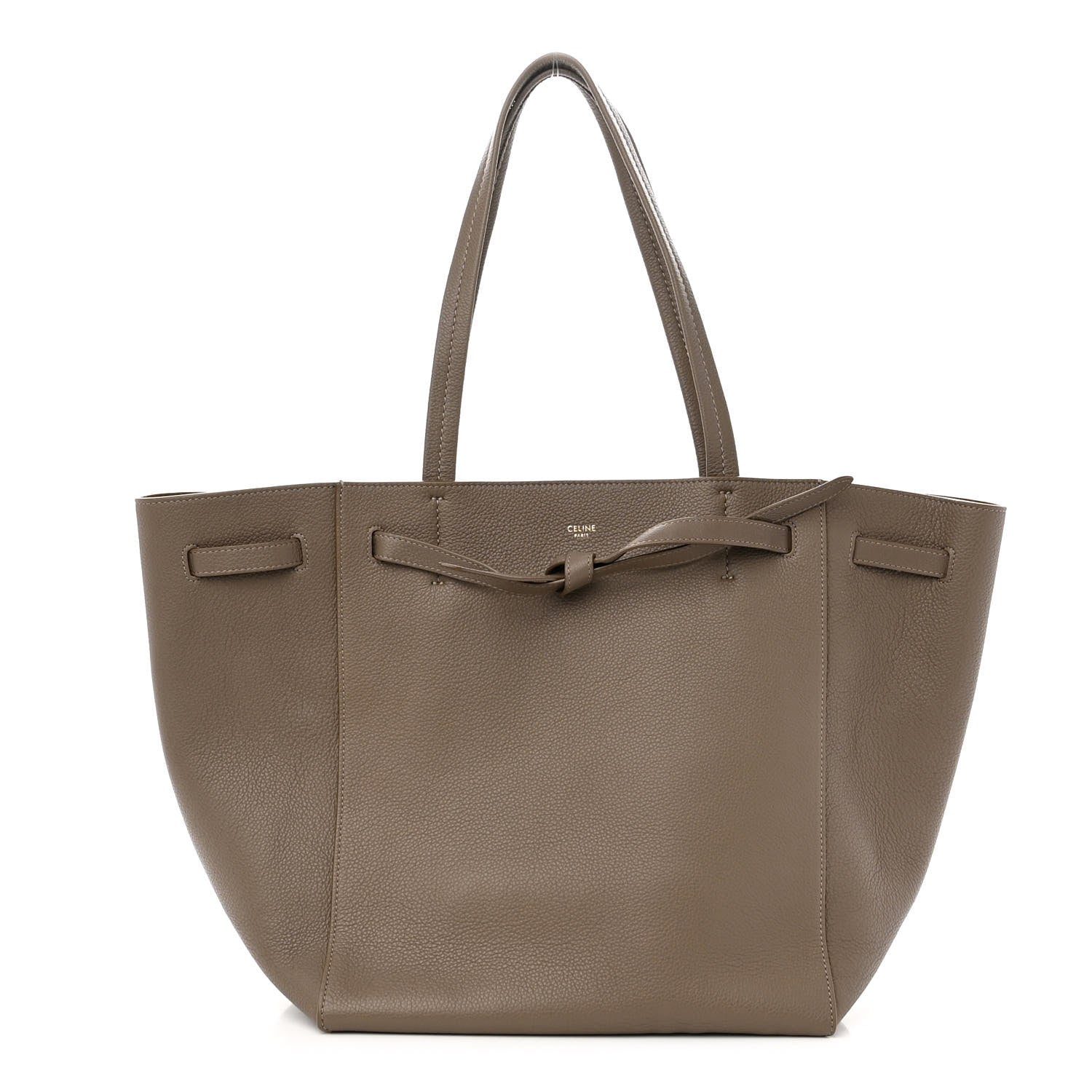 Celine Soft Grained Calfskin Small Belt Cabas Phantom Taupe 1 of 10