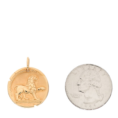 Van Cleef & Arpels 18K Yellow Gold Zodiac Leo Pendant 3 of 5
