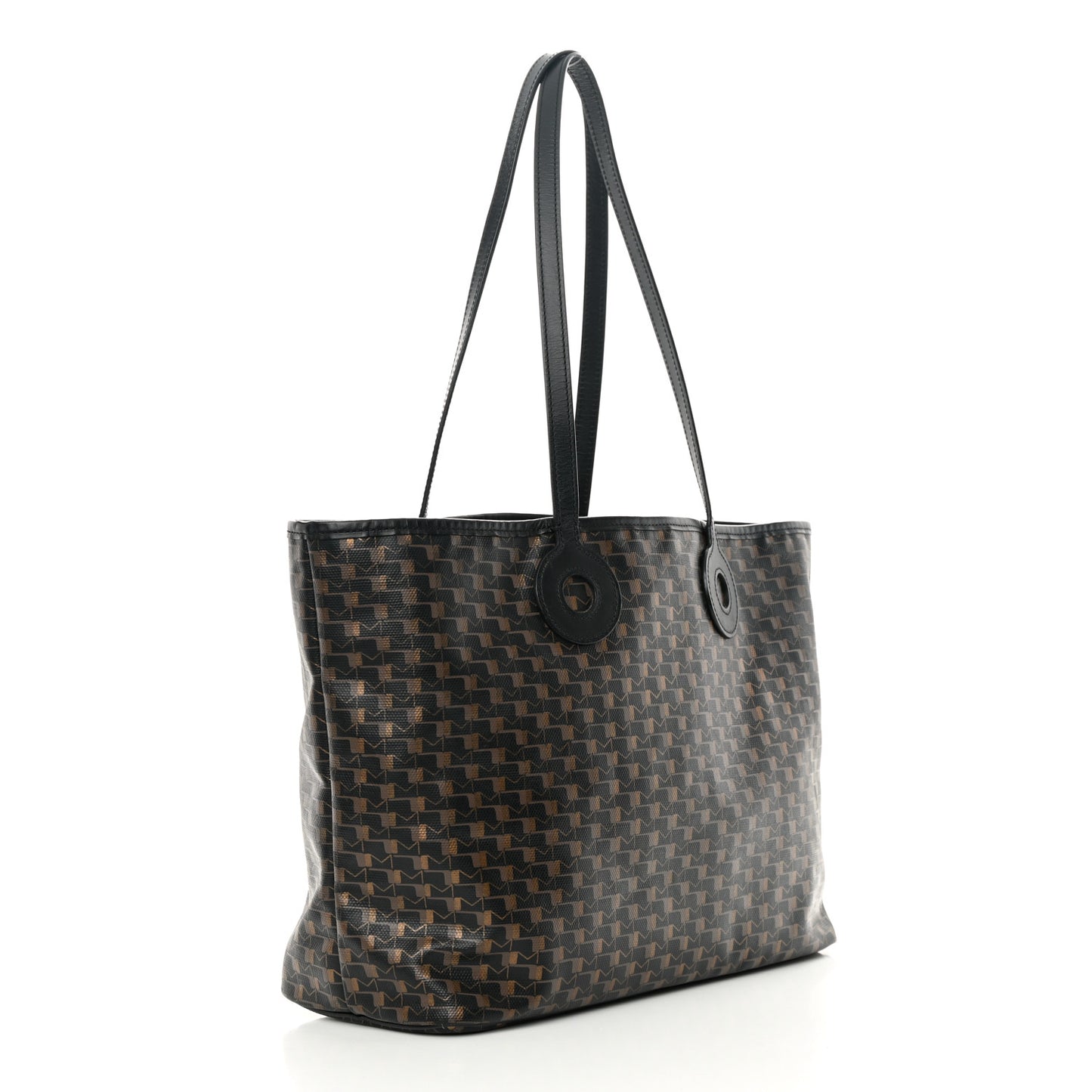 Grained Calfskin Canvas 1920 Oh! Tote Ruban MM Carbon Bronze