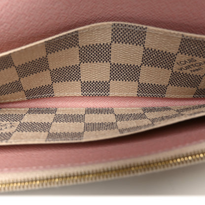 Louis Vuitton Damier Azur Emilie Wallet Rose Ballerine 5 of 9