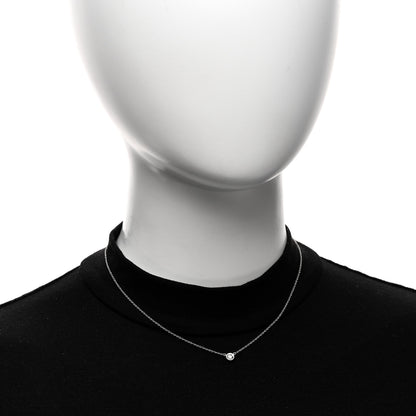 Tiffany Platinum Diamond .23ct Elsa Peretti Diamonds by the Yard Pendant Necklace 2 of 5