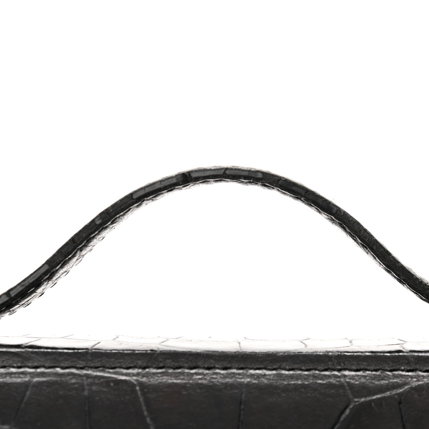 Givenchy Calfskin Crocodile Embossed Mini Pandora Box Crossbody Bag Black 13 of 14