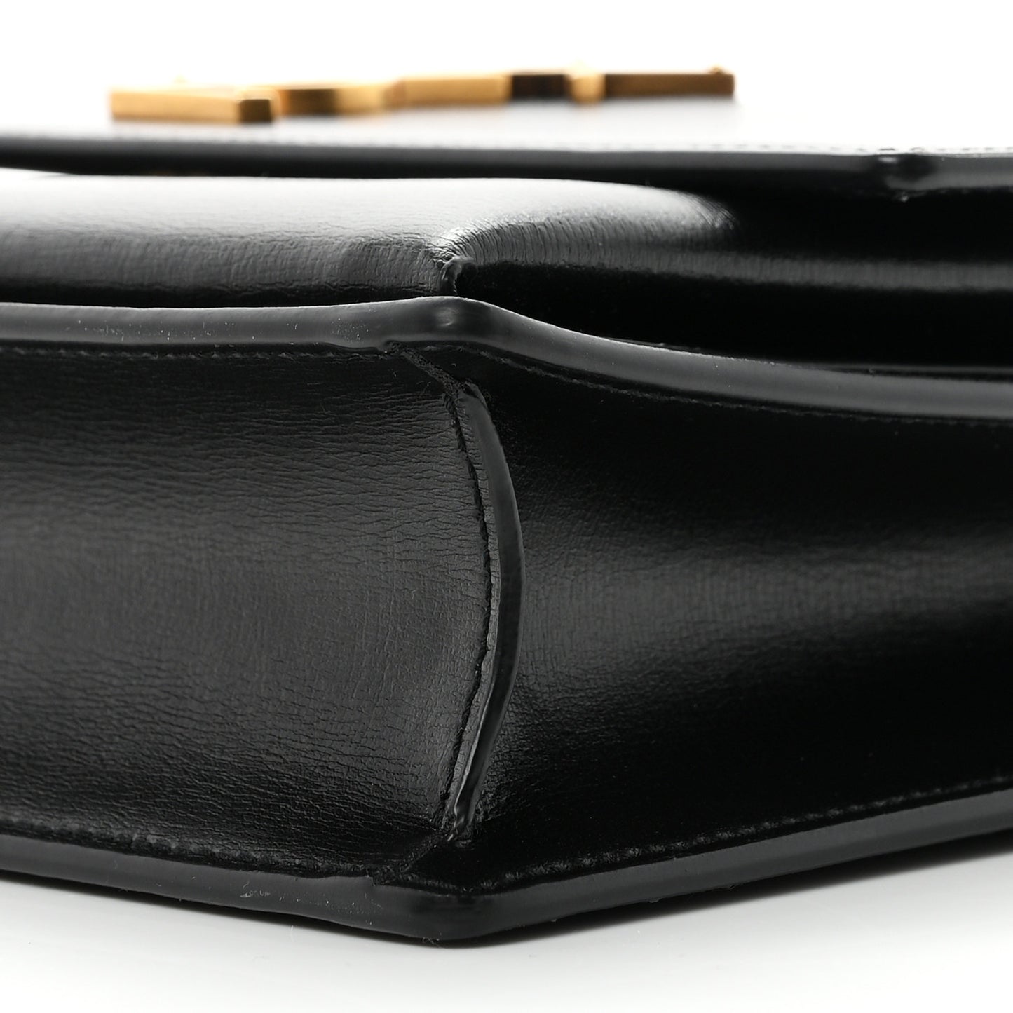 Smooth Calfskin Medium Monogram Sunset Satchel Black